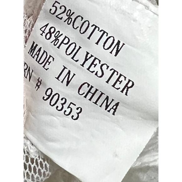 Rebellion Sheer Lace Kimono Duster Boho Festival Mesh Cover Up Womens Size Small - Picture 9 of 9